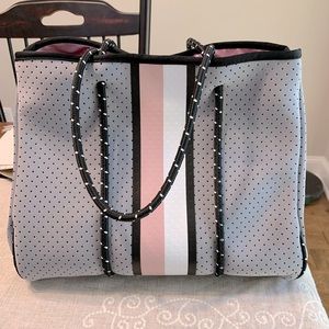 Grey Neoprene Tote Bag